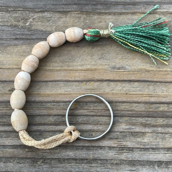 Other - Handmade Keys Holder Real Wood Beads Keychain Key rings